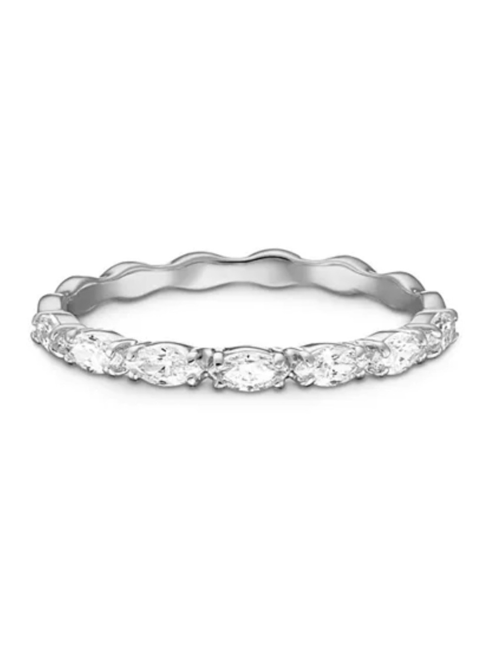 Swarovski Sparkling Silver Crystal Vittore Marquise Cut Ring